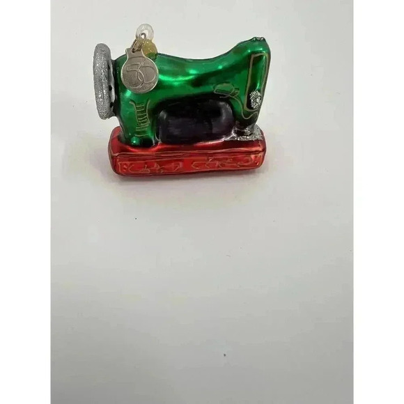 In Box 2002 Dept 56 Tiny Trimmings Glass Ornaments 4 Pc Seamstress Sewing - Picture 14 of 16